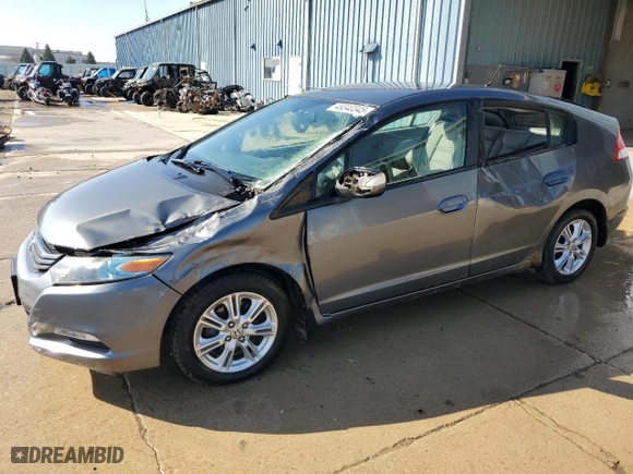 2010 Honda Insight EX with VIN JHMZE2H75AS010369, listed as a Copart auction lot 48340345 with 104,193 mi miles and Salvage Title. Bid and sale history available at carsss.com. Image 1.