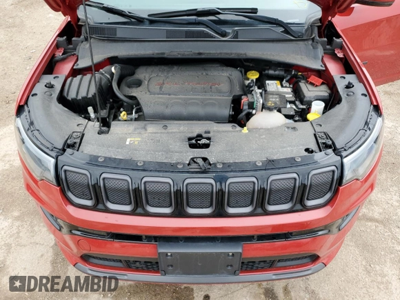 2022 Jeep Compass High Altitude с VIN 3C4NJDCB9NT136404, выставлен на аукционе Copart как лот 55447255 с пробегом 54 607 миль миль и Списание • Salvage title. История ставок и продаж доступна на DreamBid. Изображение 11.
