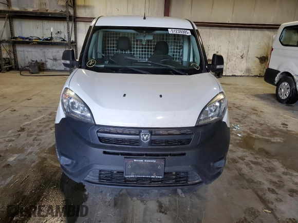 2018 Ram ProMaster City Cargo Van Tradesman with VIN ZFBERFAB1J6L43030, listed as a Copart auction lot 51239305 with 182,566 mi miles and Clean Title. Bid and sale history available at carsss.com. Image 5.