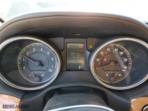 2012 Jeep Grand Cherokee Overland with VIN 1C4RJFCG0CC232021, listed as a Copart auction lot 89358695 with 129,196 mi miles and Salvage Title. Bid and sale history available at carsss.com. Image 9.