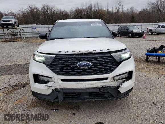 2022 Ford Explorer ST-Line with VIN 1FMSK8KH2NGA28901, listed as a Copart auction lot 48319385 with 51,394 mi miles and Clean title. Bid and sale history available at DreamBid. Image 5.