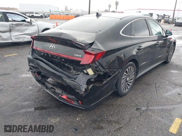 2021 Hyundai Sonata Hybrid SEL with VIN KMHL34JJ2MA026470, listed as a IAAI auction lot 41786171 with 40,157 mi miles. Bid and sale history available at carsss.com. Image 4.