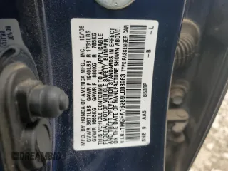 2009 Honda Civic z VIN 1HGFA16269L008963, wystawiony jako Copart lot #48342005 z przebiegiem 90 107 mil mil oraz Szkoda całkowita • Salvage title. Historia ofert i sprzedaży dostępna na DreamBid. Obrazek 13.