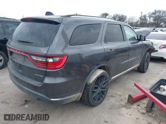 2015 Dodge Durango Limited with VIN 1C4RDHDG9FC937938, listed as a IAAI auction lot 41562716 with 139,321 mi miles and . Bid and sale history available at carsss.com. Image 4.