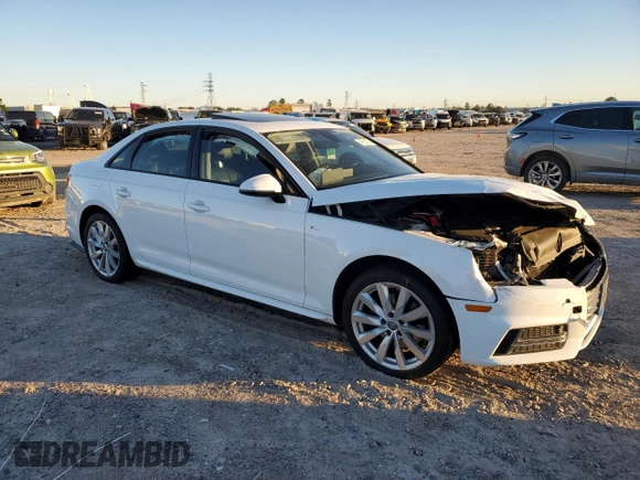 2018 Audi A4 Premium with VIN WAUKMAF47JA216255, listed as a Copart auction lot 41531235 with 79,109 mi miles and Salvage Title. Bid and sale history available at carsss.com. Image 4.