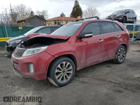 2015 Kia Sorento SX z VIN 5XYKWDA7XFG562906, wystawiony jako Copart lot #50903665 z przebiegiem 212 306 mil mil oraz Szkoda całkowita • Salvage title. Historia ofert i sprzedaży dostępna na DreamBid. Obrazek 1.