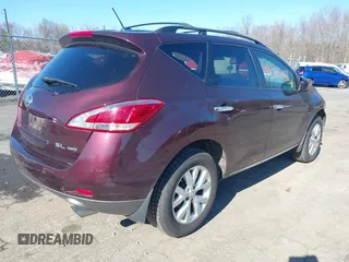 2013 Nissan Murano SV with VIN JN8AZ1MW4DW310576, listed as a IAAI auction lot 41916168 with 192,062 mi miles. Bid and sale history available at carsss.com. Image 4.