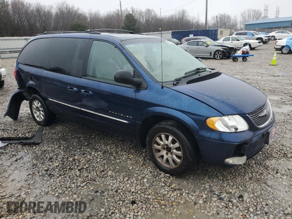 2001 Chrysler Town & Country LXi with VIN 2C8GP54L61R406351, listed as a Copart auction lot 44060465 with 251,921 mi miles and Salvage Title. Bid and sale history available at DreamBid. Image 4.