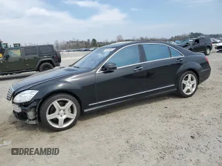 2011 Mercedes-Benz S-Class S 550 with VIN WDDNG8GB3BA380431, listed as a Copart auction lot 48335545 with 158,981 mi miles and Salvage Title. Bid and sale history available at carsss.com. Image 1.