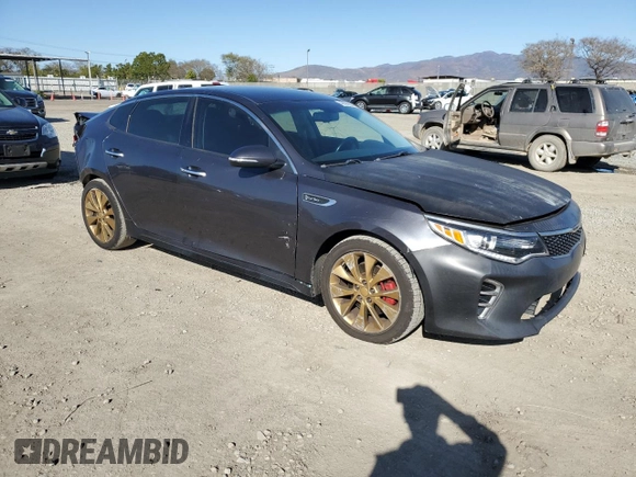2016 Kia Optima SX Turbo with VIN 5XXGW4L22GG008109, listed as a Copart auction lot 49896805 with 111,822 mi miles and Salvage title. Bid and sale history available at DreamBid. Image 4.