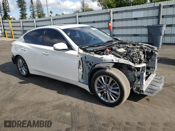 2020 Infiniti Q50 Sport z VIN JN1EV7AP7LM201180, wystawiony jako Copart lot #57752565 z przebiegiem 69 094 mil mil oraz Nie do naprawy • Non repairable. Historia ofert i sprzedaży dostępna na DreamBid. Obrazek 4.