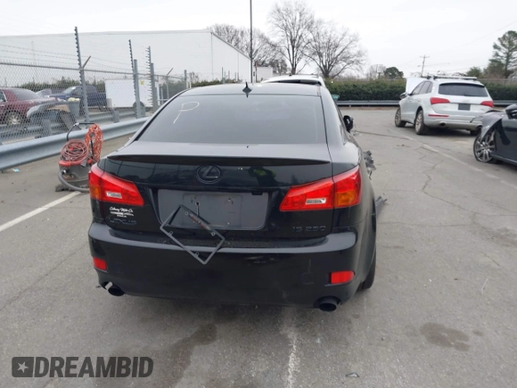2008 Lexus IS 250 with VIN JTHBK262585065818, listed as a IAAI auction lot 41345570 with 110,362 mi miles. Bid and sale history available at carsss.com. Image 16.