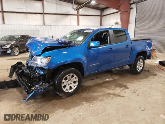2021 Chevrolet Colorado 4WD LT with VIN 1GCGTCEN7M1175387, listed as a Copart auction lot 53794615 with Not provided miles and Non repairable. Bid and sale history available at DreamBid. Image 1.