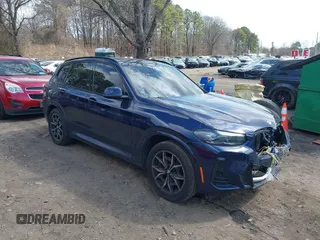 2023 BMW X3 xDrive30i with VIN 5UX53DP0XP9S17246, listed as a IAAI auction lot 41892470 with 19,332 mi miles. Bid and sale history available at carsss.com. Image 1.