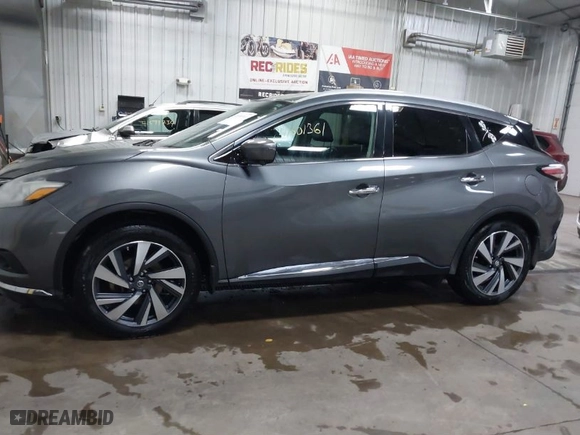 2016 Nissan Murano S with VIN 5N1AZ2MHXGN141978, listed as a IAAI auction lot 41601361 with 105,238 mi miles. Bid and sale history available at carsss.com. Image 14.