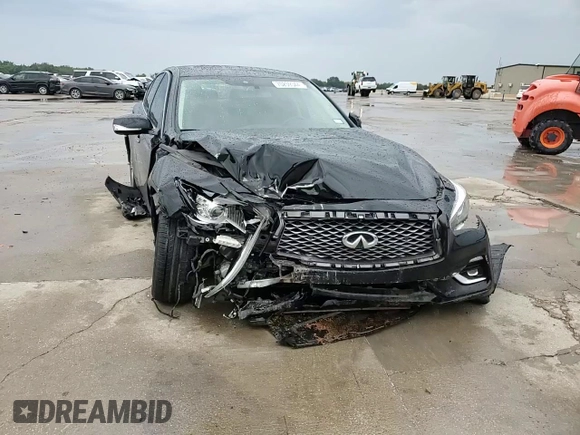 2020 Infiniti Q50 Luxe with VIN JN1EV7AR0LM253719, listed as a Copart auction lot 70259344 with 50,958 mi miles and Salvage title. Bid and sale history available at DreamBid. Image 10.