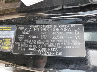 2008 Kia Amanti z VIN KNALD125085146135, wystawiony jako Copart lot #50838195 z przebiegiem 65 297 mil mil oraz Szkoda całkowita • Salvage title. Historia ofert i sprzedaży dostępna na DreamBid. Obrazek 14.