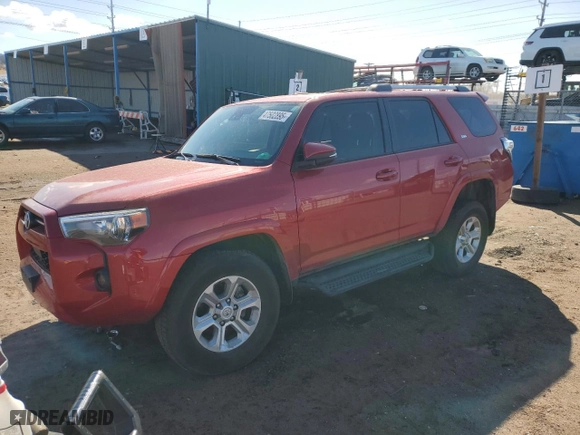 2023 Toyota 4Runner SR5 Premium with VIN JTENU5JR7P6129960, listed as a Copart auction lot 47502895 with 26,665 mi miles and Salvage Title. Bid and sale history available at carsss.com. Image 1.