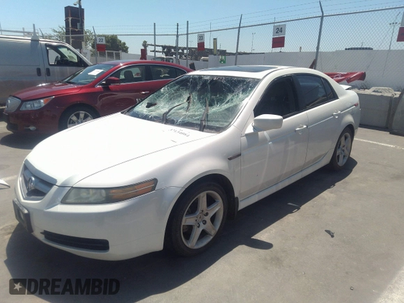 2004 Acura TL with VIN 19UUA66244A008050, listed as a IAAI auction lot 40024854 with 1 mi miles. Bid and sale history available at carsss.com. Image 2.