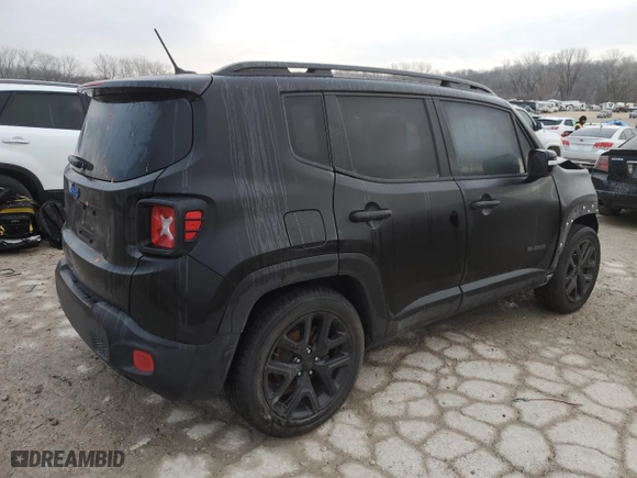2017 Jeep Renegade Altitude with VIN ZACCJABH0HPG05936, listed as a Copart auction lot 86924814 with 0 mi miles and Salvage Title. Bid and sale history available at carsss.com. Image 3.