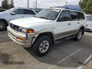 1999 Mitsubishi Montero Sport LS with VIN JA4LS31H2XP037110, listed as a Copart auction lot 45447485 with 166,942 mi miles and Salvage Title. Bid and sale history available at carsss.com. Image 1.
