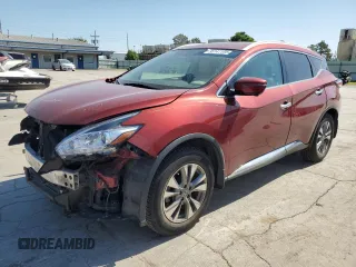 2015 Nissan Murano S z VIN 5N1AZ2MH3FN291686, wystawiony jako Copart lot #56141155 z przebiegiem 137 599 mil mil oraz Szkoda całkowita • Salvage title. Historia ofert i sprzedaży dostępna na DreamBid. Obrazek 1.