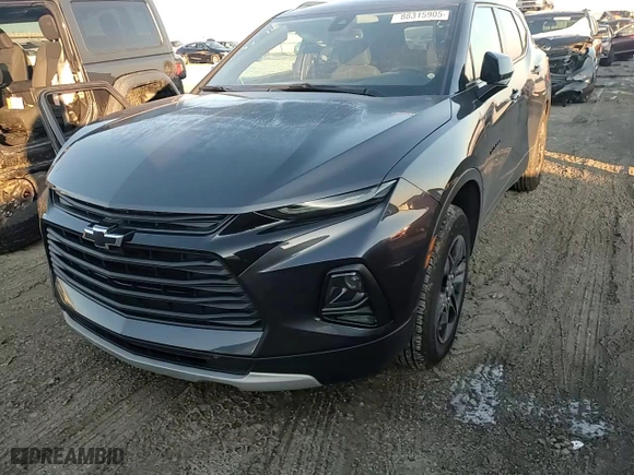 2021 Chevrolet Blazer LT with VIN 3GNKBCR4XMS554338, listed as a Copart auction lot 88315905 with 46,788 mi miles and Salvage Title. Bid and sale history available at carsss.com. Image 12.