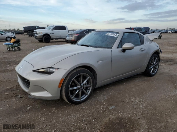 2023 Mazda MX-5 Miata RF Grand Touring with VIN JM1NDAM71P0559767, listed as a Copart auction lot 37750464 with 393 mi miles. Bid and sale history available at carsss.com. Image 1.