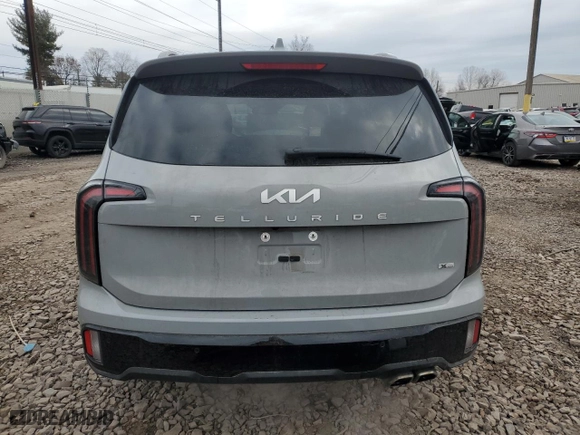 2024 Kia Telluride EX X-Line with VIN 5XYP3DGC2RG421058, listed as a Copart auction lot 47386305 with 20,692 mi miles and Salvage Title. Bid and sale history available at carsss.com. Image 6.