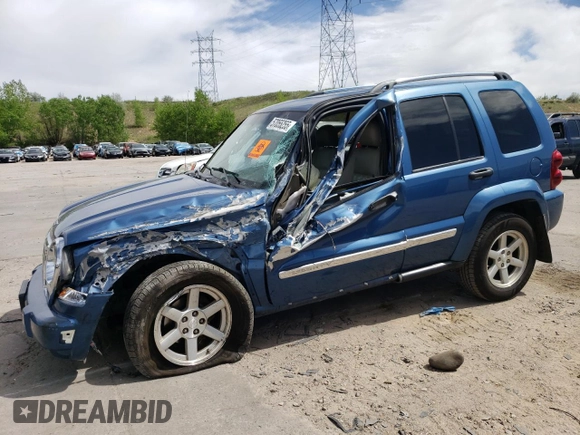 2006 Jeep Liberty Limited z VIN 1J4GL58K16W164947, wystawiony jako Copart lot #57055255 z przebiegiem Nie podano mil oraz Szkoda całkowita • Salvage title. Historia ofert i sprzedaży dostępna na DreamBid. Obrazek 1.