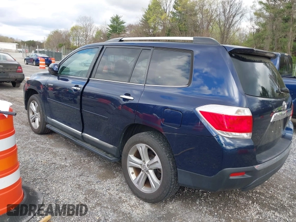 2012 Toyota Highlander Limited with VIN 5TDDK3EH7CS124909, listed as a IAAI auction lot 41982863 with 190,744 mi miles and . Bid and sale history available at DreamBid. Image 3.