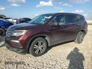 2017 Honda Pilot EX-L with VIN 5FNYF5H86HB031954, listed as a Copart auction lot 85597524 with 123,624 mi miles and Salvage title. Bid and sale history available at DreamBid. Image 1.