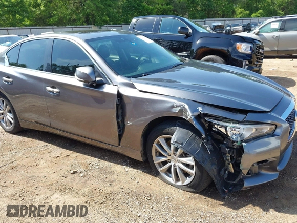 2016 Infiniti Q50 3.0t Premium with VIN JN1EV7AP4GM304093, listed as a IAAI auction lot 42021671 with 61,581 mi miles. Bid and sale history available at carsss.com. Image 6.