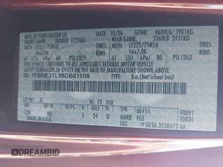 2006 Ford Econoline Passenger XL with VIN 1FBNE31L96DB41608, listed as a IAAI auction lot 42180714 with Not Provided miles and . Bid and sale history available at DreamBid. Image 9.
