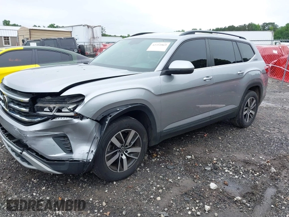 2022 Volkswagen Atlas SE with VIN 1V2DP2CA2NC531329, listed as a IAAI auction lot 42351869 with 38,315 mi miles and . Bid and sale history available at DreamBid. Image 2.