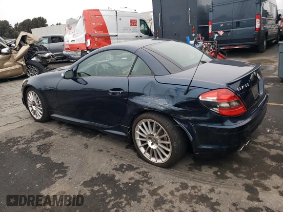 2006 Mercedes-Benz SLK-Class 5.5L AMG with VIN WDBWK73FX6F101788, listed as a Copart auction lot 86853414 with 51,995 mi miles and Salvage Title. Bid and sale history available at carsss.com. Image 2.