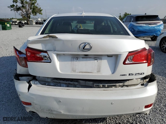 2013 Lexus IS 250 with VIN JTHCF5C29D5063028, listed as a Copart auction lot 49708045 with 126,351 mi miles and Salvage Title. Bid and sale history available at carsss.com. Image 6.