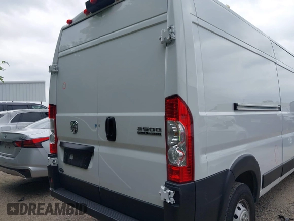 2023 Ram ProMaster Cargo with VIN 3C6LRVDG5PE563688, listed as a IAAI auction lot 42129104 with 36,610 mi miles and . Bid and sale history available at carsss.com. Image 16.