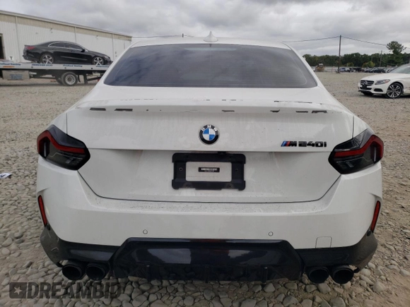 2022 BMW 2 Series M240i xDrive with VIN 3MW53CM06N8C78548, listed as a Copart auction lot 72563094 with 30,129 mi miles and Salvage Title. Bid and sale history available at carsss.com. Image 6.