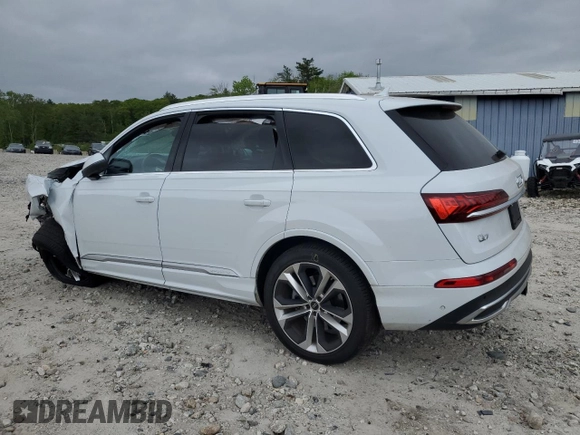 2023 Audi Q7 Premium Plus with VIN WA1LXBF72PD008932, listed as a Copart auction lot 57758555 with Not provided miles and Salvage title. Bid and sale history available at DreamBid. Image 2.