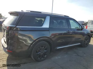 2023 Kia Carnival SX Prestige with VIN KNDNE5H30P6296857, listed as a Copart auction lot 83479964 with 31,235 mi miles and Salvage Title. Bid and sale history available at carsss.com. Image 3.