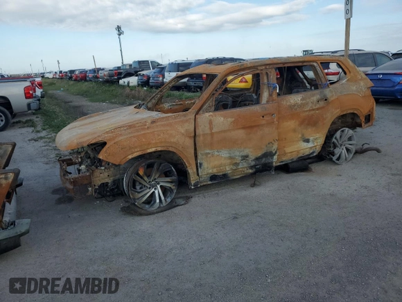 2023 Volkswagen Atlas SEL with VIN 1V2BR2CA0PC555097, listed as a Copart auction lot 74428314 with Not provided miles and Non repairable. Bid and sale history available at DreamBid. Image 1.
