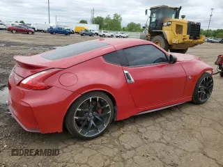 2015 Nissan 370Z z VIN JN1AZ4EH6FM442575, wystawiony jako Copart lot #57146915 z przebiegiem 57 020 mil mil oraz Czysty tytuł • Clean title. Historia ofert i sprzedaży dostępna na DreamBid. Obrazek 3.