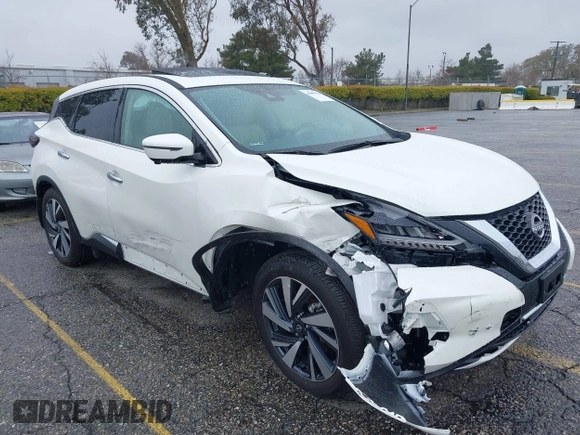 2024 Nissan Murano SL with VIN 5N1AZ2CJ1RC125963, listed as a IAAI auction lot 41809276 with 4,626 mi miles. Bid and sale history available at carsss.com. Image 1.