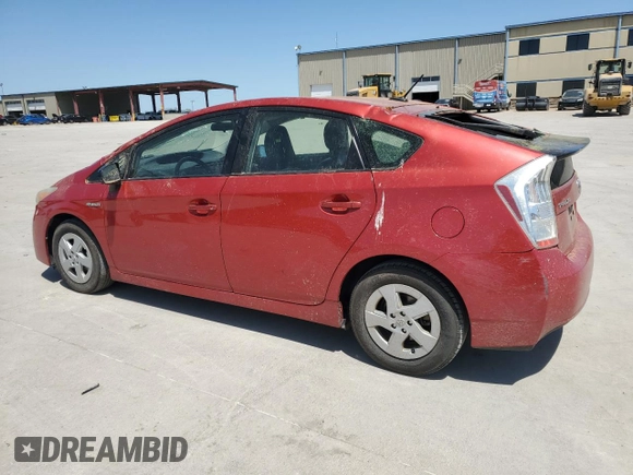 2011 Toyota Prius I with VIN JTDKN3DU3B1467807, listed as a Copart auction lot 52261185 with 209,111 mi miles and Salvage Title. Bid and sale history available at carsss.com. Image 2.