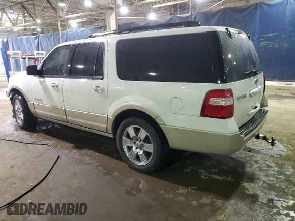 2008 Ford Expedition EL Eddie Bauer with VIN 1FMFK185X8LA73490, listed as a Copart auction lot 85985814 with 0 mi miles and Salvage Title. Bid and sale history available at carsss.com. Image 2.