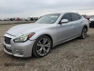 2017 Infiniti Q70 3.7 with VIN JN1BY1AP6HM740842, listed as a Copart auction lot 44738955 with 123,366 mi miles and Salvage Title. Bid and sale history available at DreamBid. Image 1.