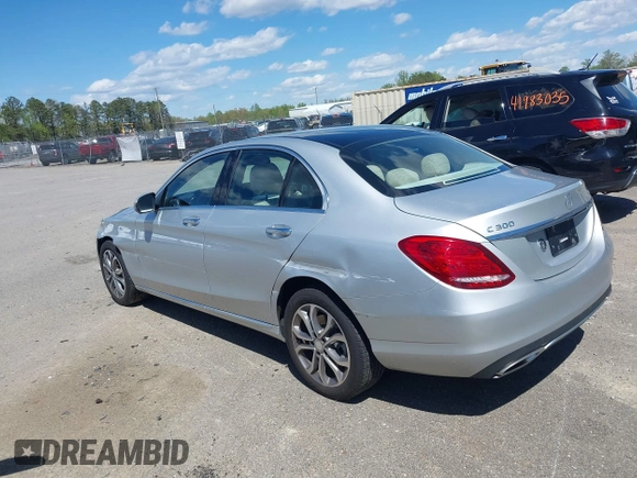 2016 Mercedes-Benz C 300 Luxury with VIN 55SWF4KB9GU137611, listed as a IAAI auction lot 42048635 with 94,230 mi miles and . Bid and sale history available at carsss.com. Image 3.