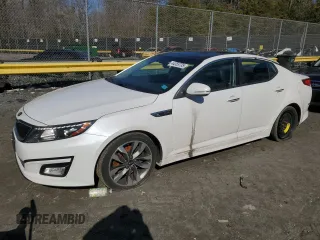 2015 Kia Optima SX Turbo with VIN 5XXGR4A69FG375214, listed as a Copart auction lot 44355735 with 95,386 mi miles and Salvage Title. Bid and sale history available at carsss.com. Image 1.