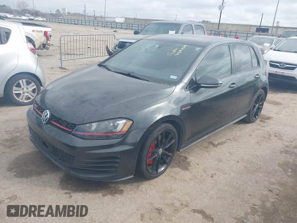 2015 Volkswagen Golf GTI Autobahn w/Performance Pkg with VIN 3VW447AU4FM075027, listed as a IAAI auction lot 41494514 with 103,038 mi miles. Bid and sale history available at carsss.com. Image 2.